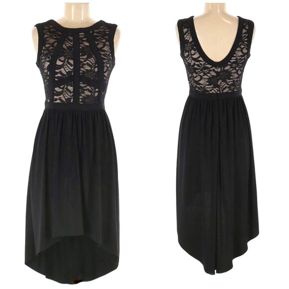 R&M Richards | Lace Bodice Sparkle Cocktail Dress - Picture 1 of 8